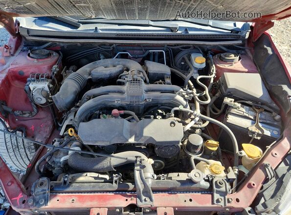 JF2GPABC5G8344444 2016 SUBARU CROSSTREK Бордовый Вид задней части салона