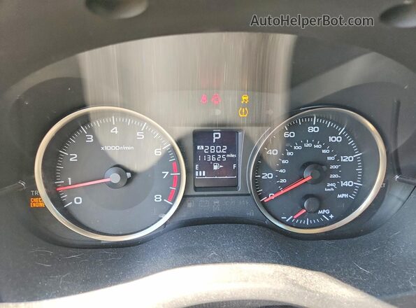 JF2GPABC5G8344444 2016 SUBARU CROSSTREK Бордовый Вид щитка приборов