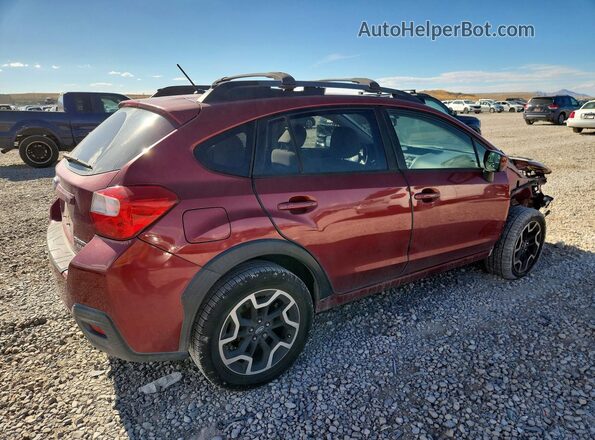 JF2GPABC5G8344444 2016 SUBARU CROSSTREK Бордовый Задняя правая четверть