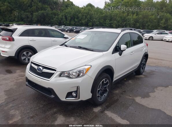 JF2GPABC5HH242935 2017 SUBARU CROSSTREK White Vista tres cuartos delantera izquierda