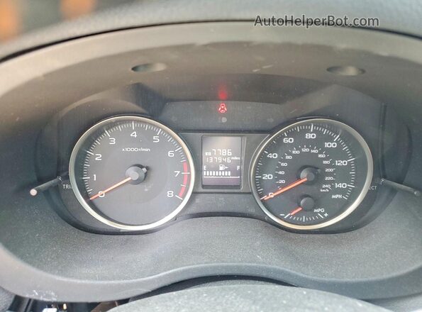 JF2GPABC6G8284318 2016 SUBARU CROSSTREK Gray Widok zestawu wskaźników