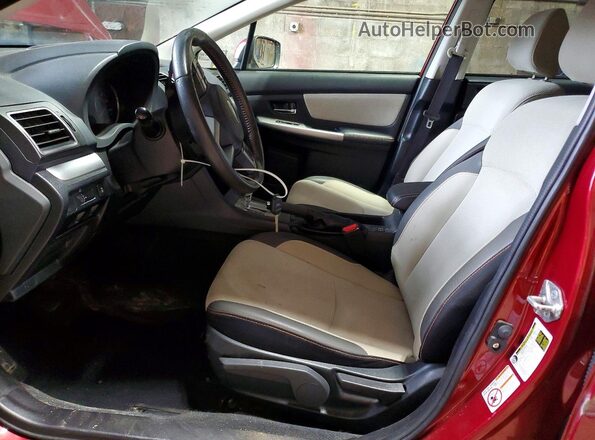 JF2GPABC6G8306172 2016 SUBARU CROSSTREK Maroon Front interior view