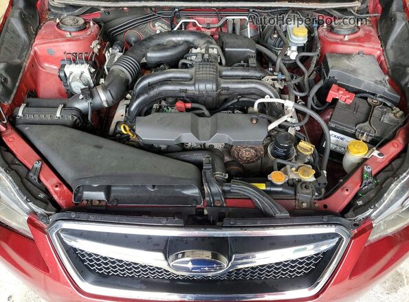 JF2GPABC6G8306172 2016 SUBARU CROSSTREK Maroon Rear interior view