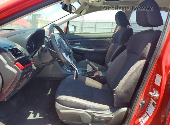 JF2GPABC6G8320332 2016 SUBARU CROSSTREK Красный Вид салона спереди
