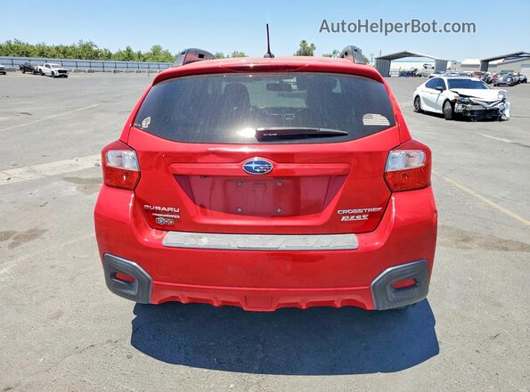 JF2GPABC6G8320332 2016 SUBARU CROSSTREK Красный Вид сзади
