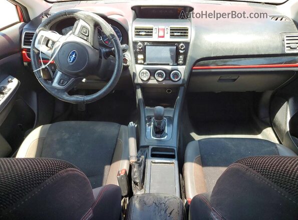 JF2GPABC6G8320332 2016 SUBARU CROSSTREK Красный Вид панели приборов