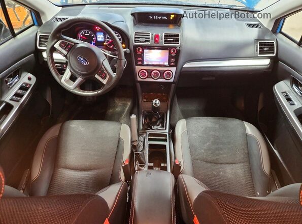 JF2GPABC6GG226053 2016 SUBARU CROSSTREK Blue Dashboard view