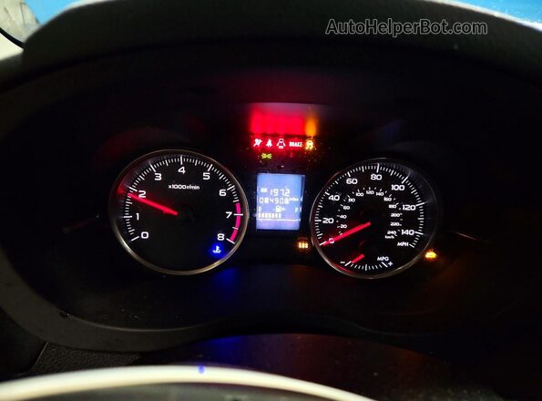 JF2GPABC6GG226053 2016 SUBARU CROSSTREK Blue Instrument cluster view