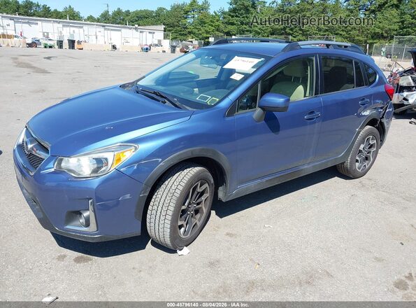 JF2GPABC6HH233189 2017 SUBARU CROSSTREK Blue Առջևի ձախ երեք քառորդ տեսարան