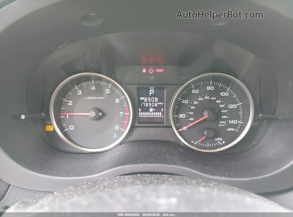 JF2GPABC6HH235539 2017 SUBARU CROSSTREK Red უკანა სავარძლების ხედი