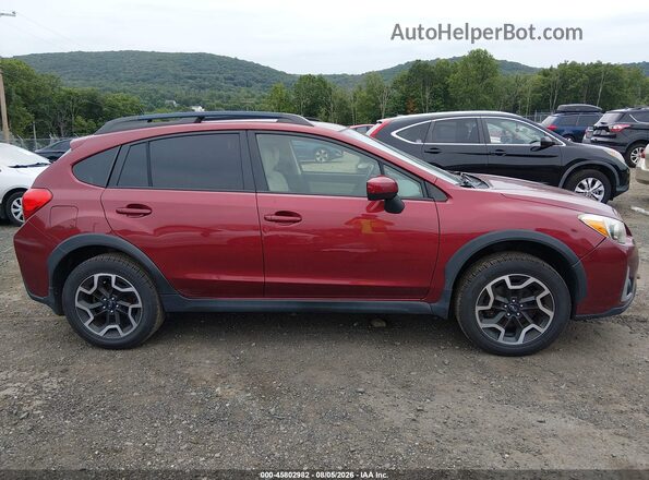 JF2GPABC6HH235539 2017 SUBARU CROSSTREK Red უკანა სალონის ხედი