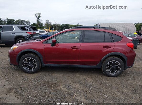 JF2GPABC6HH235539 2017 SUBARU CROSSTREK Red სალონის 360-გრადუსიანი ხედი