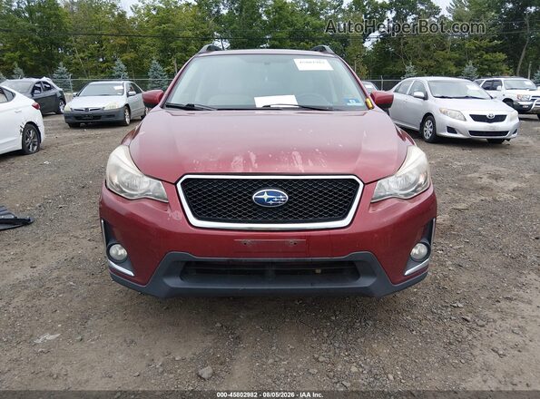 JF2GPABC6HH235539 2017 SUBARU CROSSTREK Red ხელსაწყოთა პანელის ხედი