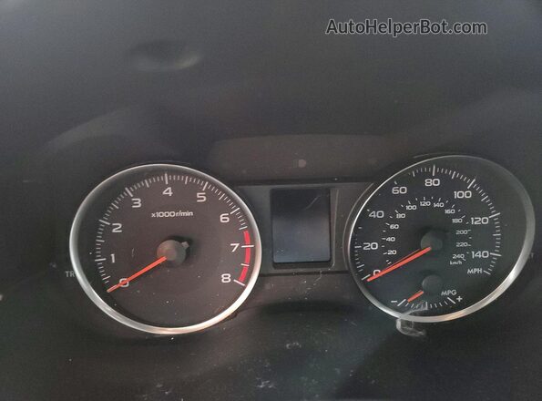 JF2GPABC6HH252275 2017 SUBARU CROSSTREK Silver Widok zestawu wskaźników