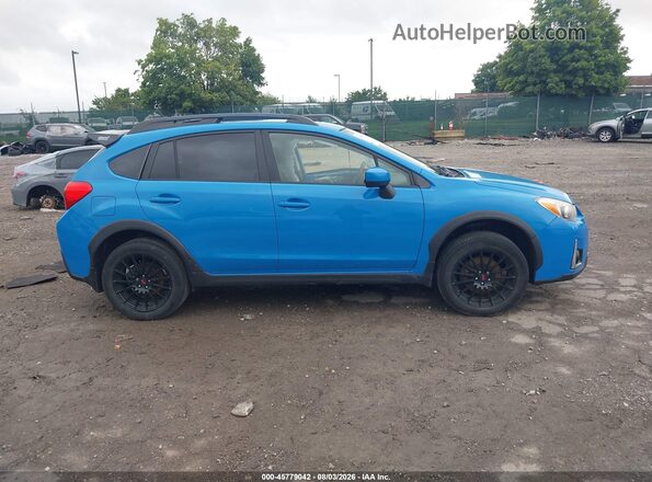 JF2GPABC7G8215590 2016 SUBARU CROSSTREK Blue Widok wnętrza z tyłu