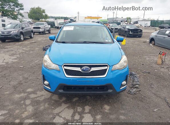 JF2GPABC7G8215590 2016 SUBARU CROSSTREK Blue Widok zestawu wskaźników