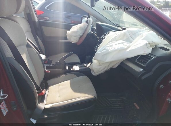 JF2GPABC7G8301160 2016 SUBARU CROSSTREK Burgundy Սալոնի դիմացի տեսք