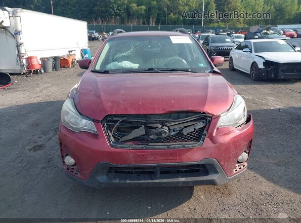 JF2GPABC7G8301160 2016 SUBARU CROSSTREK Burgundy Սարքավորումների վահանակի տեսք