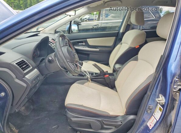 JF2GPABC7HG262495 2017 SUBARU CROSSTREK Blue Vista interior delantera