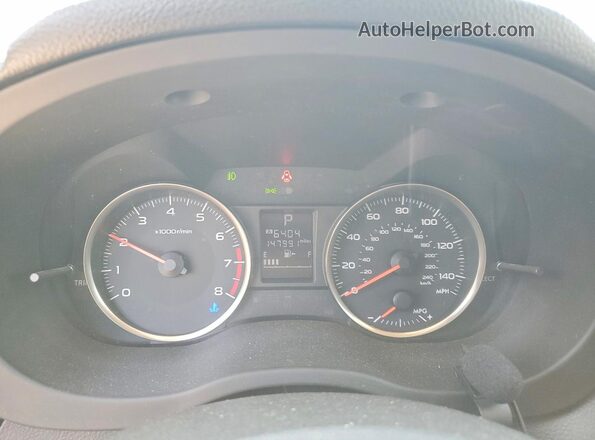JF2GPABC8G8249036 2016 SUBARU CROSSTREK Gray Սարքավորումների վահանակի տեսք