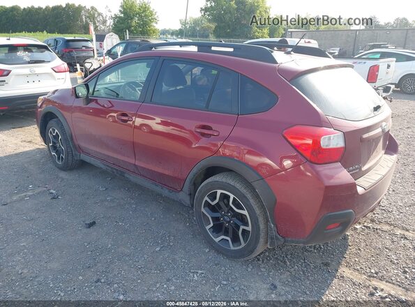 JF2GPABC8G8331803 2016 SUBARU CROSSTREK Красный Задняя левая четверть