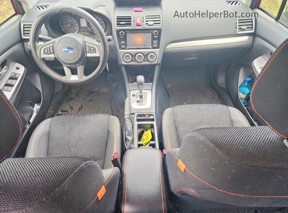 JF2GPABC8G8334149 2016 SUBARU CROSSTREK Red წინა პანელის ხედი