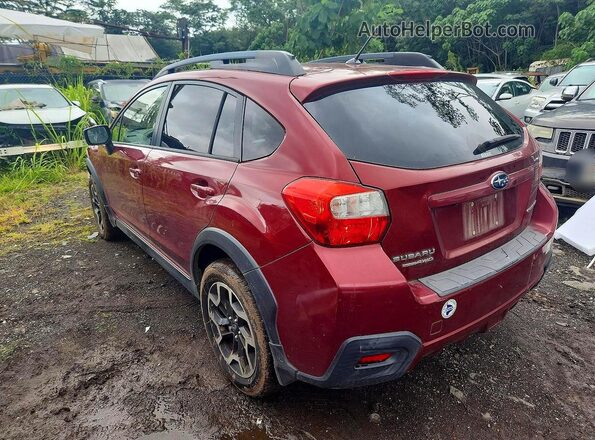 JF2GPABC8G8334149 2016 SUBARU CROSSTREK Red უკანა მარცხენა