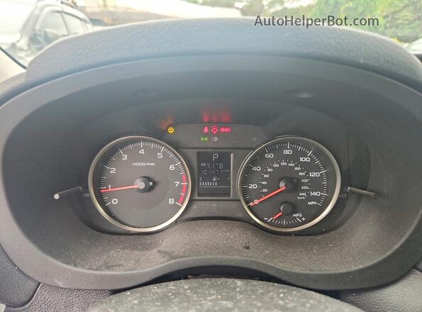 JF2GPABC8G8334149 2016 SUBARU CROSSTREK Red ხელსაწყოთა პანელის ხედი