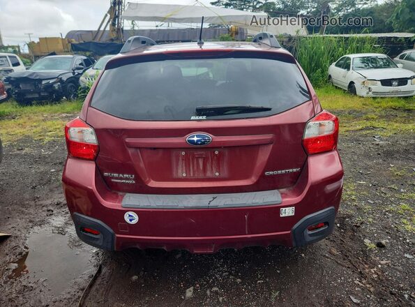 JF2GPABC8G8334149 2016 SUBARU CROSSTREK Red უკანა ხედი