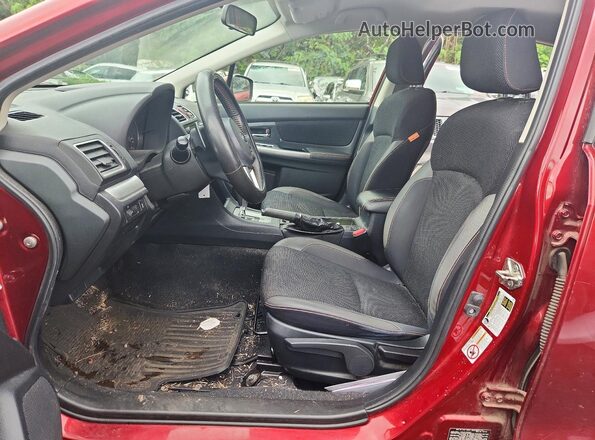 JF2GPABC8G8334149 2016 SUBARU CROSSTREK Red წინა სალონის ხედი
