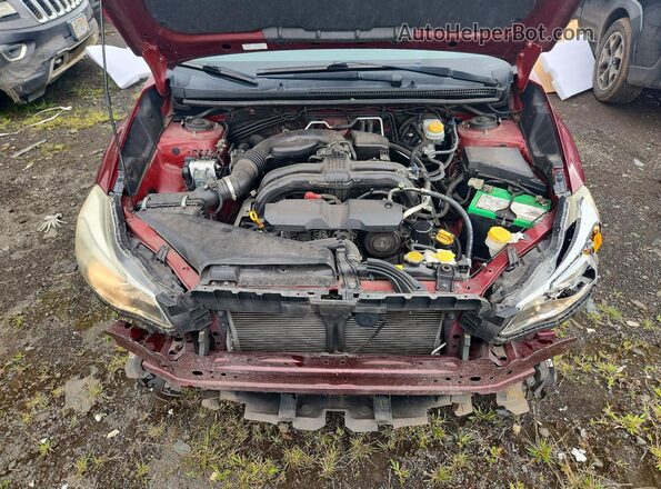 JF2GPABC8G8334149 2016 SUBARU CROSSTREK Red უკანა სალონის ხედი