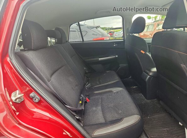 JF2GPABC8G8334149 2016 SUBARU CROSSTREK Red უკანა სავარძლების ხედი