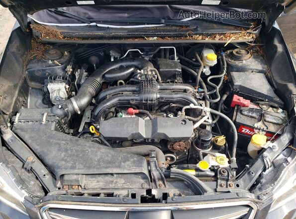 JF2GPABC8G9330192 2016 SUBARU CROSSTREK Gray Vista del compartimento del motor