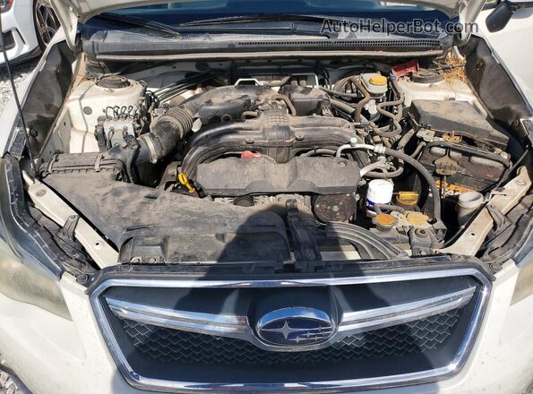JF2GPABC8HG276986 2017 SUBARU CROSSTREK White ძრავის განყოფილების ხედი