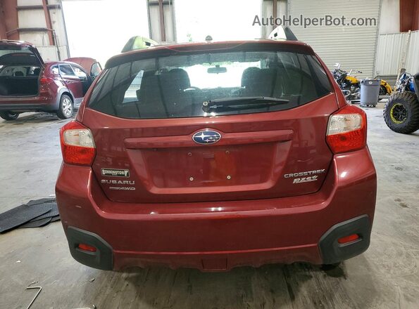 JF2GPABC9G8248445 2016 SUBARU CROSSTREK Red Հետևի տեսք