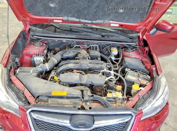 JF2GPABC9G8248445 2016 SUBARU CROSSTREK Red Շարժիչի բաժամունքի տեսք