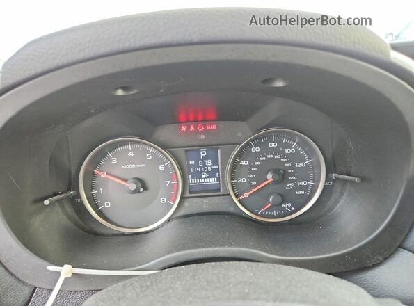 JF2GPABC9G8260546 2016 SUBARU CROSSTREK White Вид щитка приладів