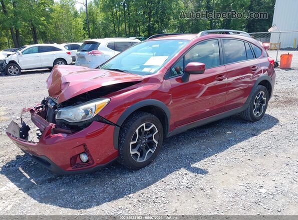JF2GPABC9G8325041 2016 SUBARU CROSSTREK Red Vista tres cuartos delantera izquierda