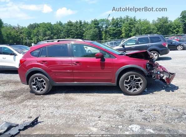 JF2GPABC9G8325041 2016 SUBARU CROSSTREK Red Vista interior trasera