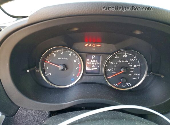JF2GPABC9GH219799 2016 SUBARU CROSSTREK Белый Вид щитка приборов