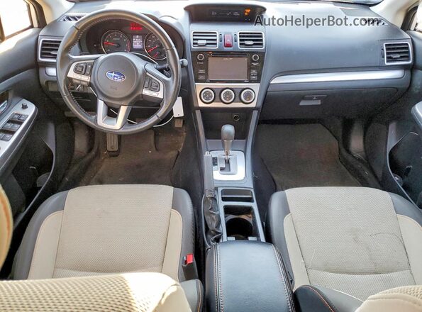 JF2GPABC9GH219799 2016 SUBARU CROSSTREK Белый Вид панели приборов