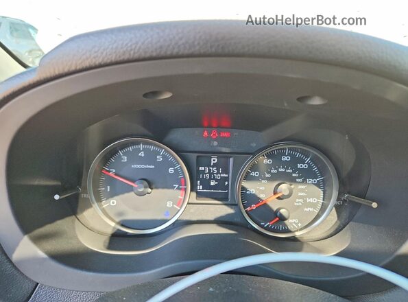 JF2GPABC9H8225913 2017 SUBARU CROSSTREK Gray Սարքավորումների վահանակի տեսք