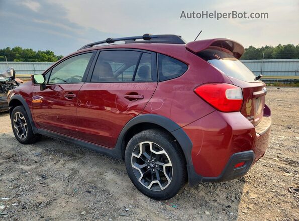 JF2GPABC9H8261696 2017 SUBARU CROSSTREK Burgundy უკანა მარცხენა