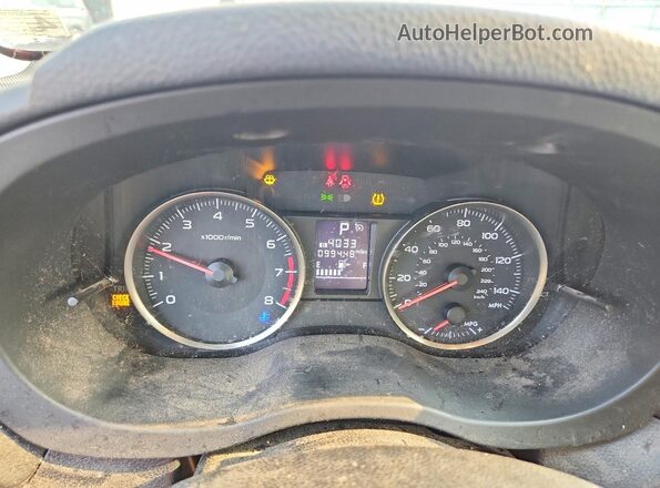 JF2GPABC9H8261696 2017 SUBARU CROSSTREK Burgundy ხელსაწყოთა პანელის ხედი