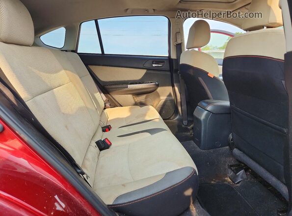 JF2GPABC9H8261696 2017 SUBARU CROSSTREK Burgundy უკანა სალონის ხედი
