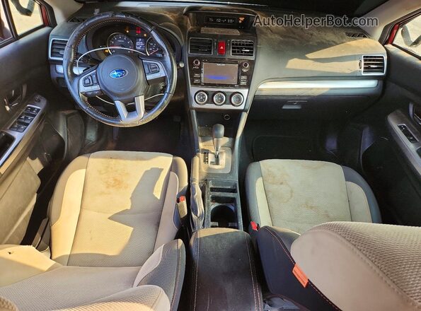 JF2GPABC9H8261696 2017 SUBARU CROSSTREK Burgundy წინა პანელის ხედი