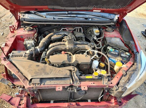 JF2GPABC9H8261696 2017 SUBARU CROSSTREK Burgundy ძრავის განყოფილების ხედი