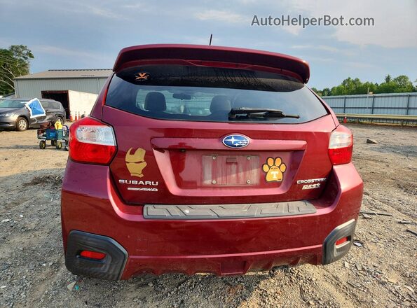 JF2GPABC9H8261696 2017 SUBARU CROSSTREK Burgundy უკანა ხედი