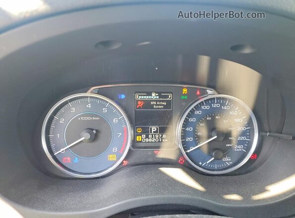 JF2GPABCXGH279526 2016 SUBARU CROSSTREK Silver Instrument cluster view