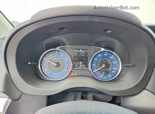 JF2GPADC0H8254830 2017 SUBARU CROSSTREK White ხელსაწყოთა პანელის ხედი
